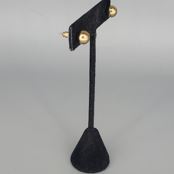 Kids Bright Gold Bracelet Bangle and Gokd Stud Earrings Set - Picture 7 of 9